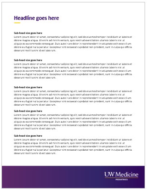 Pediatrics Branded Factsheet