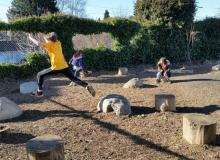 Kids engage in child-directed play